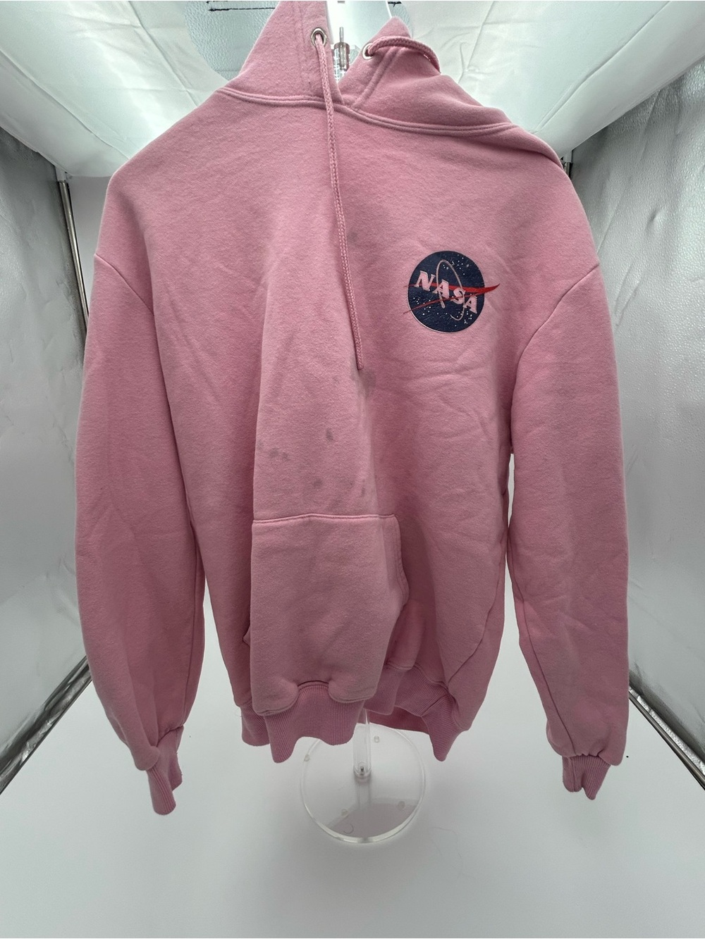 NASA Pink Pullover Hoodie - Women's Cozy NASA Sweatshirt